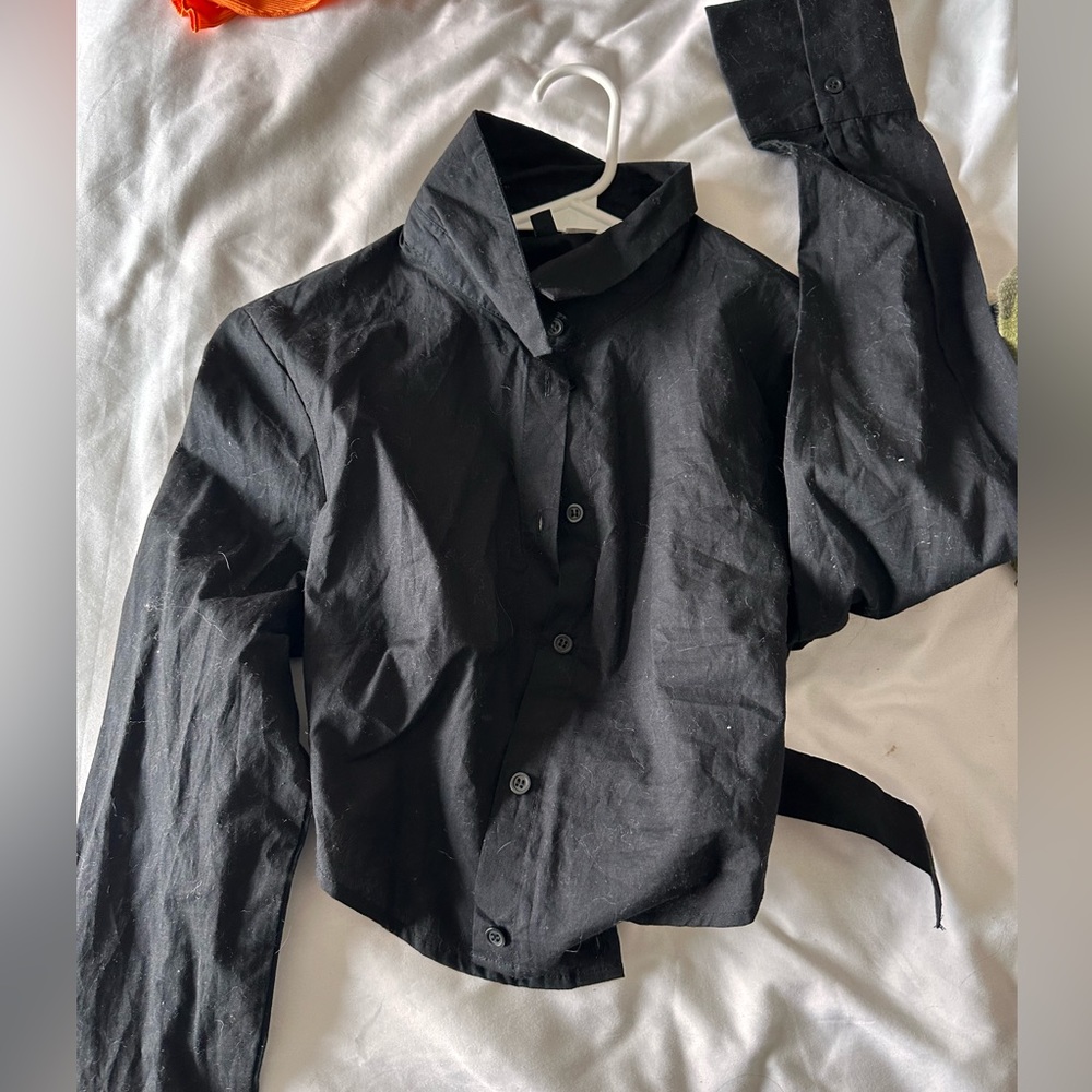 Black button up